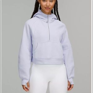 New Lululemon scuba oversized 1/2 zip hoodie, size XS/S